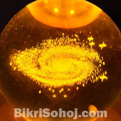 3D Crystal Solar System Night Lamp